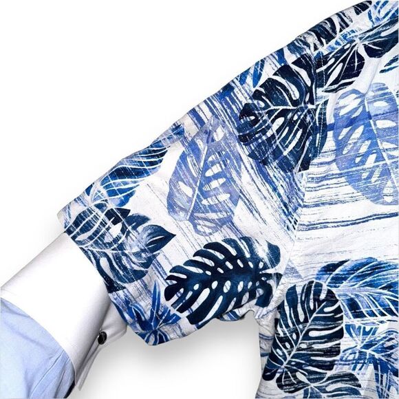 Tommy Bahama Nashville Predators Silk Print Camp Shirt M - Picture 5 of 8